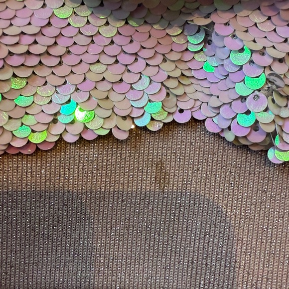 Lola and the Boys Sequins Flip Care Bear Bomber Jacket Size 4 - Picture 5 of 13